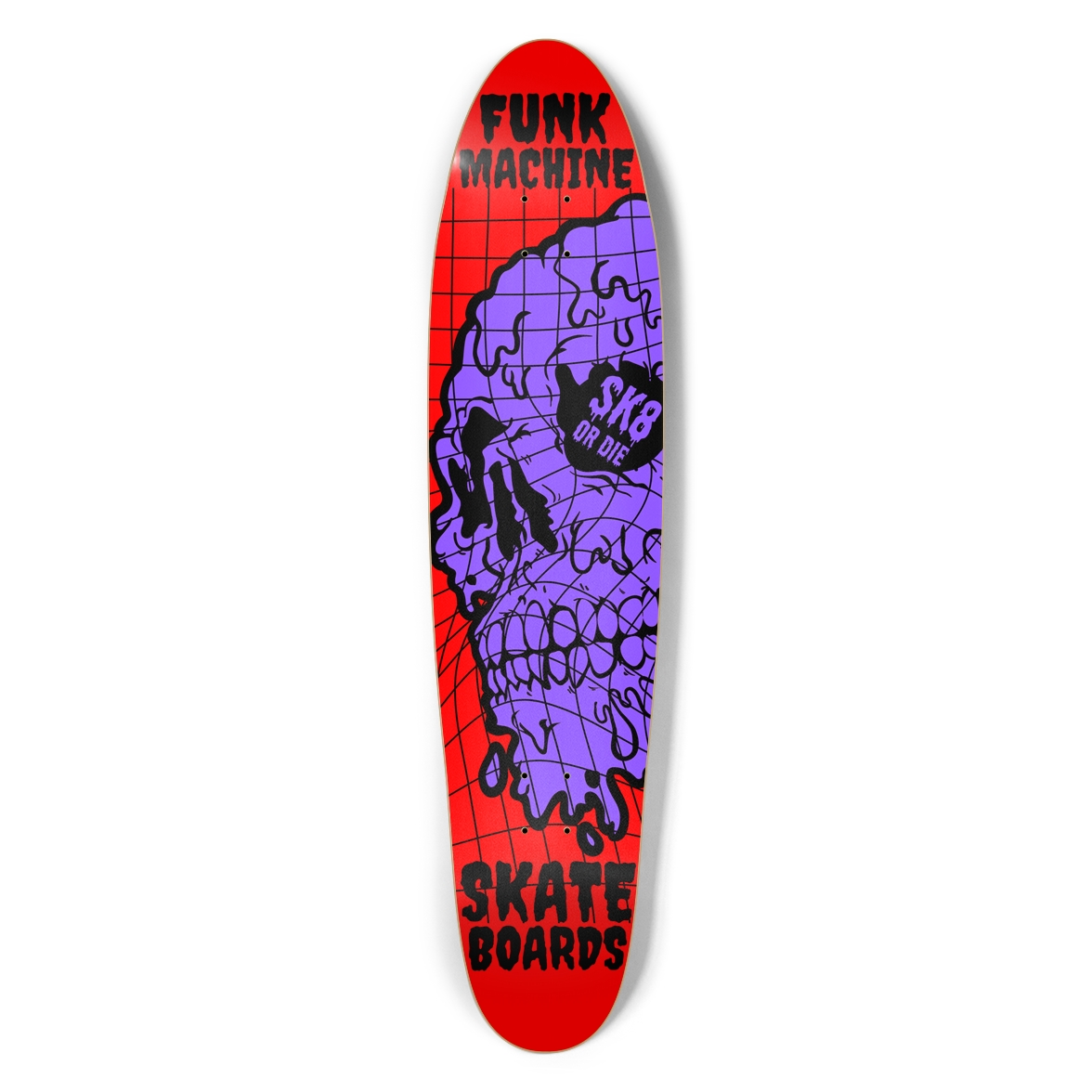 FUNK MACHINE FROM BEYOND (PURPLE) LONGBOARD SK8 DECK