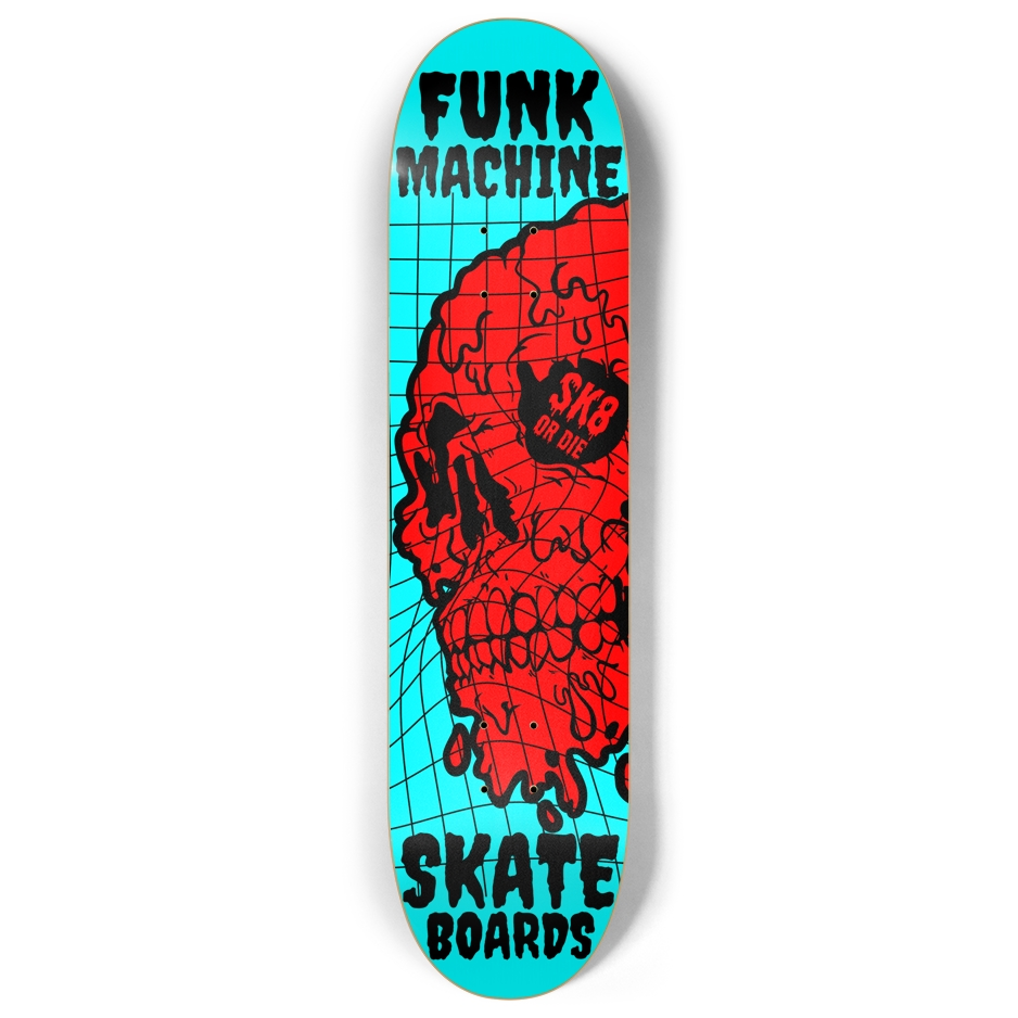 FUNK MACHINE FROM BEYOND (RED) 8" POPSICLE SK8 DECK