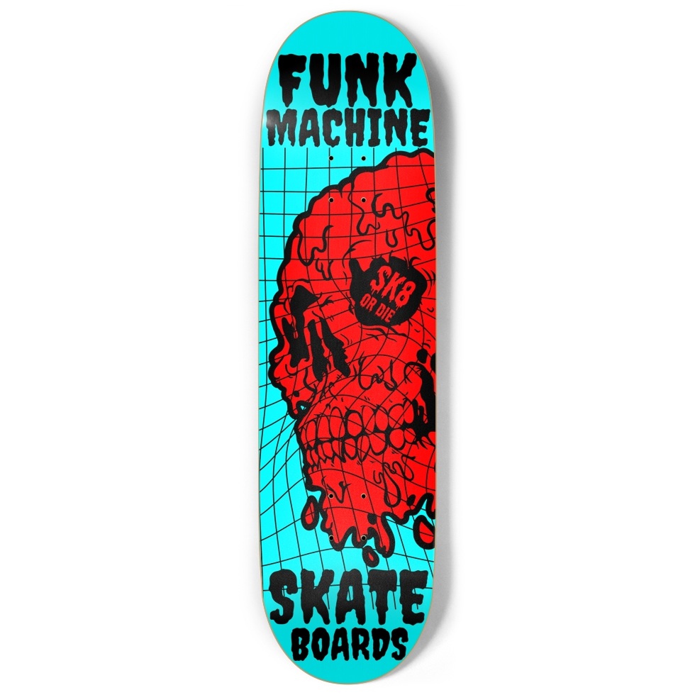 FUNK MACHINE FROM BEYOND (RED) 9" POPSICLE SK8 DECK