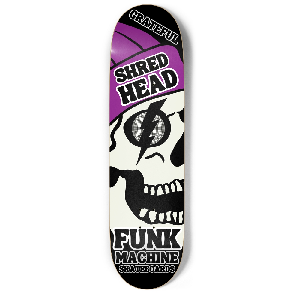 GRATEFUL SHRED HEAD 9" POPSICLE SK8 DECK