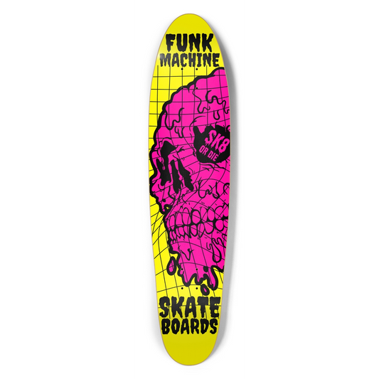 FUNK MACHINE FROM BEYOND (PINK) LONGBOARD SK8 DECK