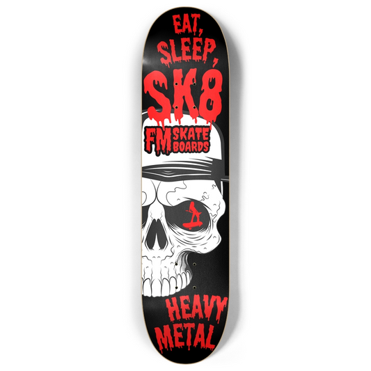 EAT, SLEEP, SK8 HEAVY METAL 8" POPSICLE SK8 DECK