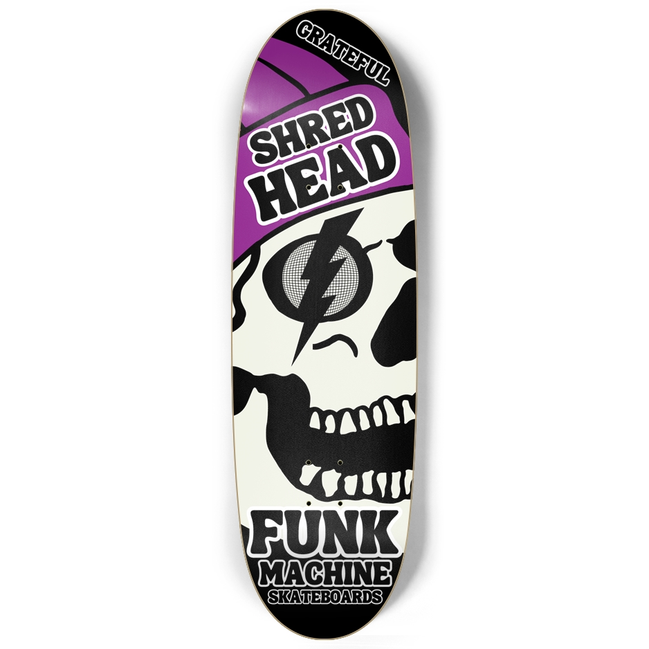 GRATEFUL SHRED HEAD 9-3/4" EGG SHAPE SK8 DECK