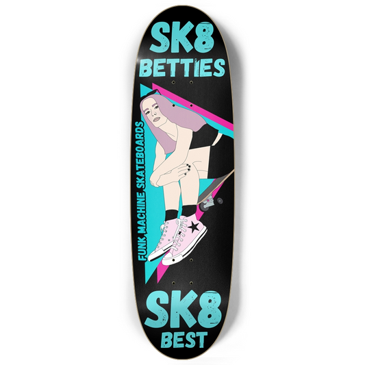 SK8 BETTIES SK8 BEST 9-3/4" EGG SHAPE SK8 DECK