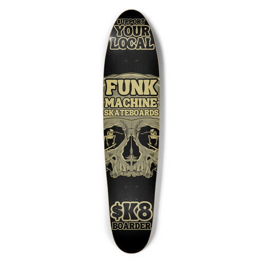 $UPPORT YOUR LOCAL $KATEBOARDER LONGBOARD SK8 DECK