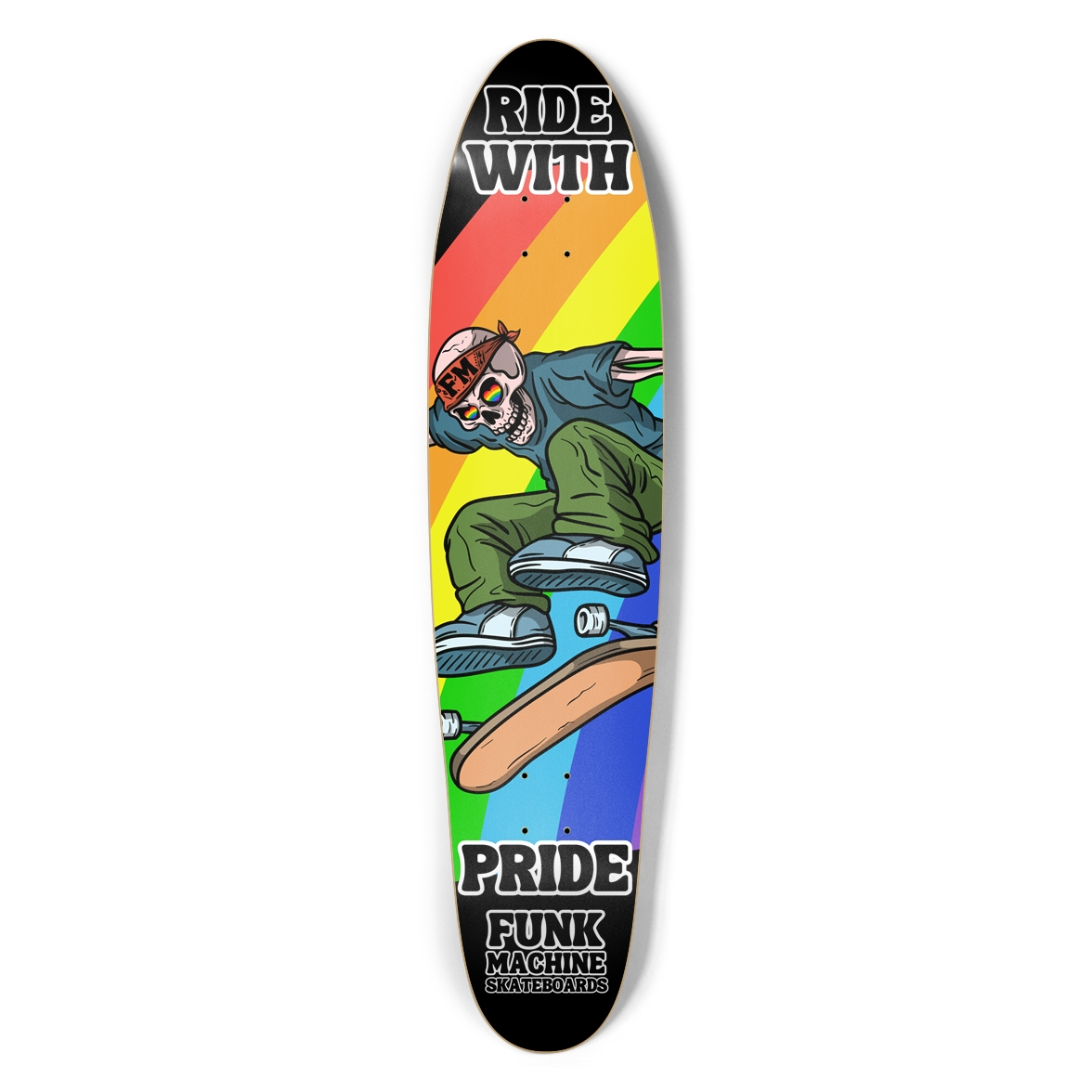 FUNK MACHINE RIDE WITH PRIDE! LONGBOARD SK8 DECK