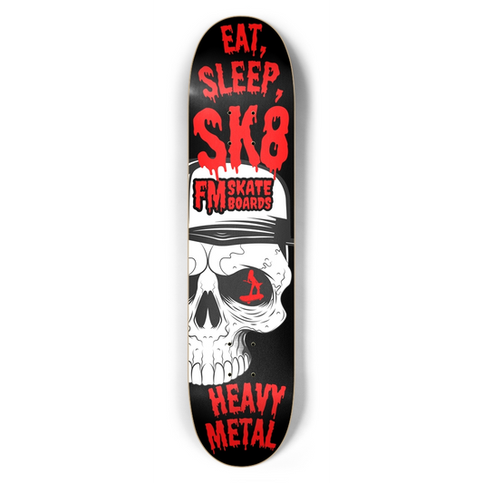 EAT, SLEEP, SK8 HEAVY METAL 7-1/2" POPSICLE SK8 DECK