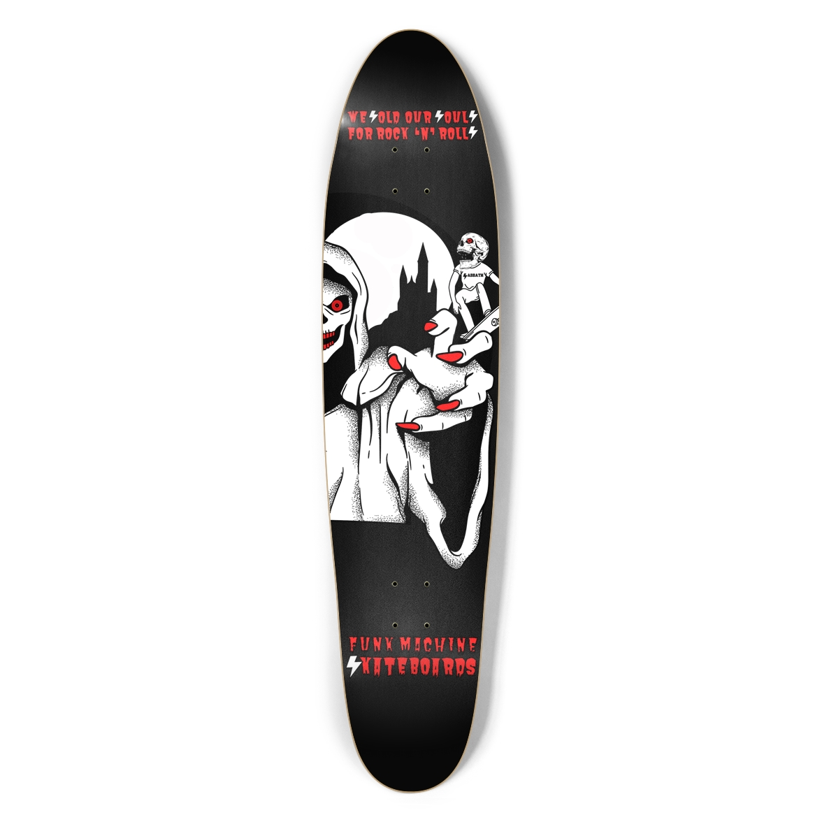 WE SOLD OUR SOULS FOR ROCK'N'ROLLS LONGBOARD SK8 DECK