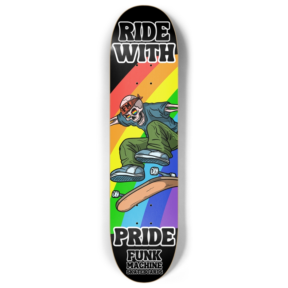 FUNK MACHINE RIDE WITH PRIDE! 8" POPSICLE SK8 DECK